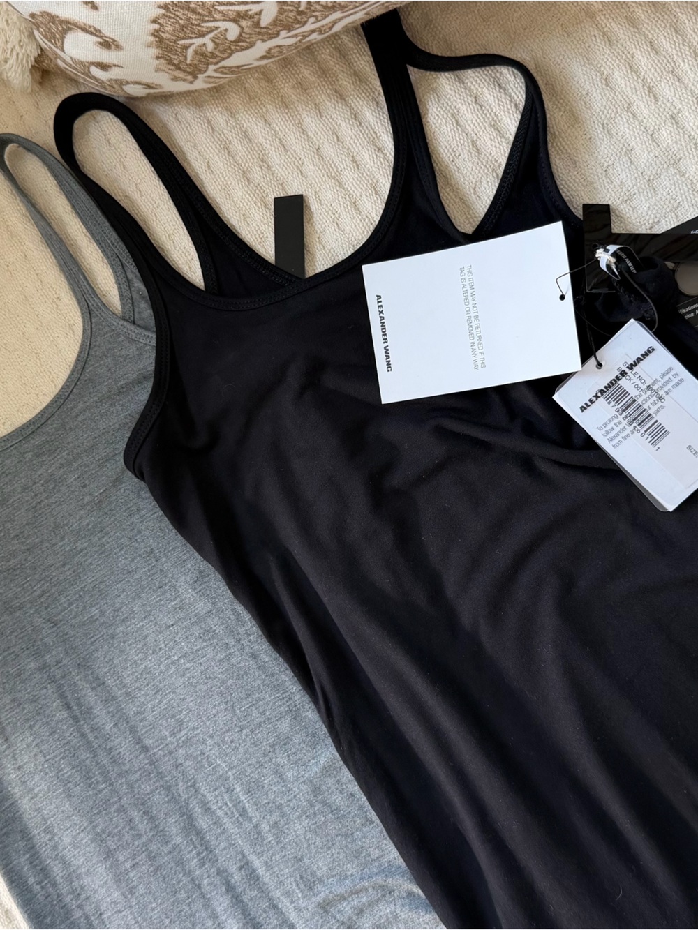 Alexander Wang Black and Grey tank top bundle NWT xs